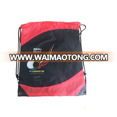 Accept customised print Taobao price china supplier 210D polyester drawstring bag