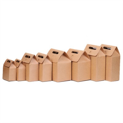 Wholesale Custom Printed Kraft Paper Food Packaging Box With Handle