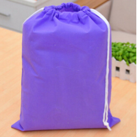 Waterproof drawstring mesh washing bag Non-woven Drawstring Bag Travel Wash Pouch Shoe Clothes Storage Bag