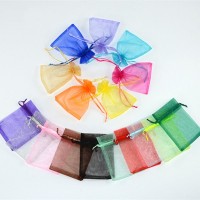 13*18 Wholesale Gift Industrial Use recyclable Drawstring Sealing & Handle organza drawstring bag